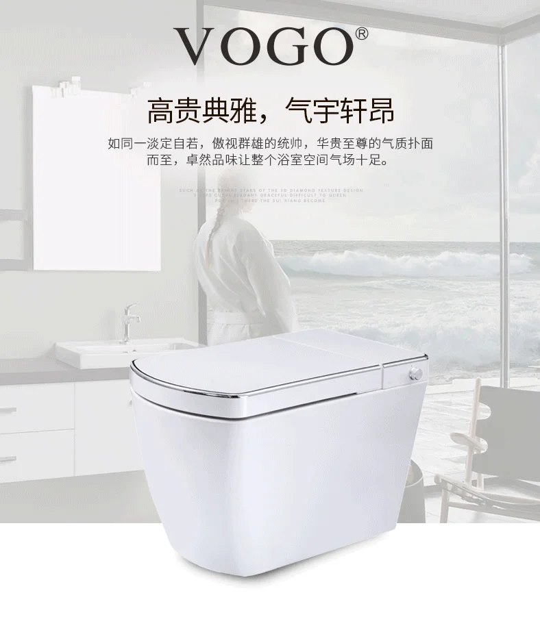 SL620 VOGO умный Цельный унитаз интеллектуальное биде с теплой крышкой сиденья