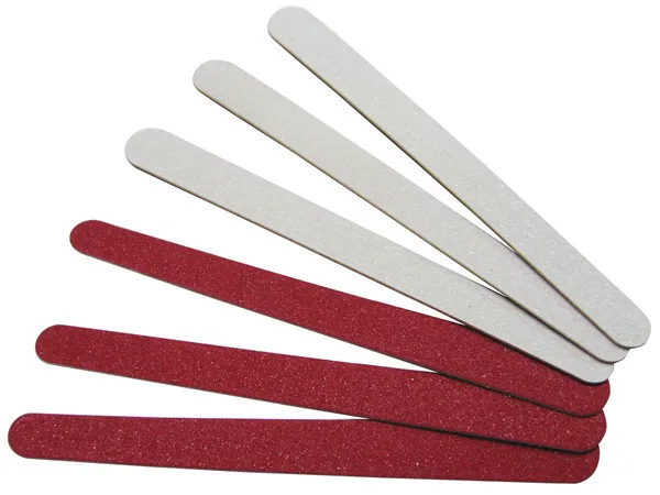 Red Wooden Nail File Mini Emery Board Disposable Wood 100 Pcs/Lot | Красота и здоровье