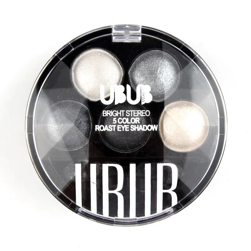 Пигмент тени для век 5 цветов Палитра запеченных теней макияжа земли персикового