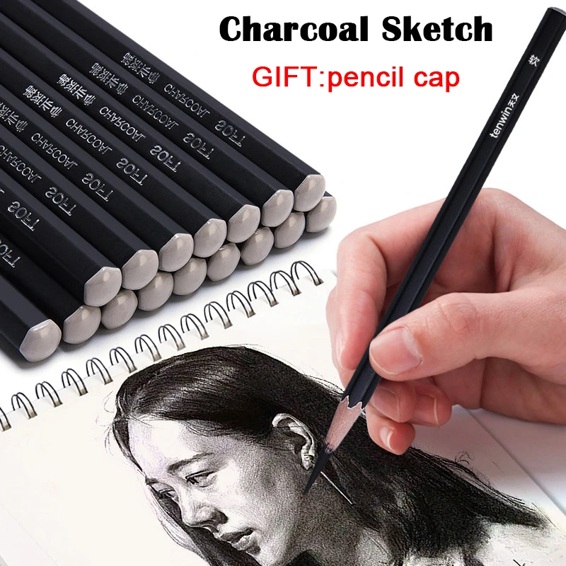 Профессиональный набор карандашей для рисования скетчей 12 шт./компл.