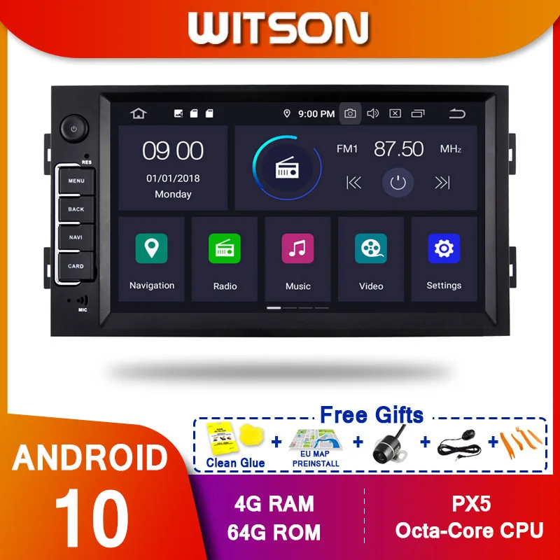 Автомобильный DVD-плеер WITSON Android 10 Восьмиядерный процессор PX5 для PEUGEOT 308S IPS-экран 4