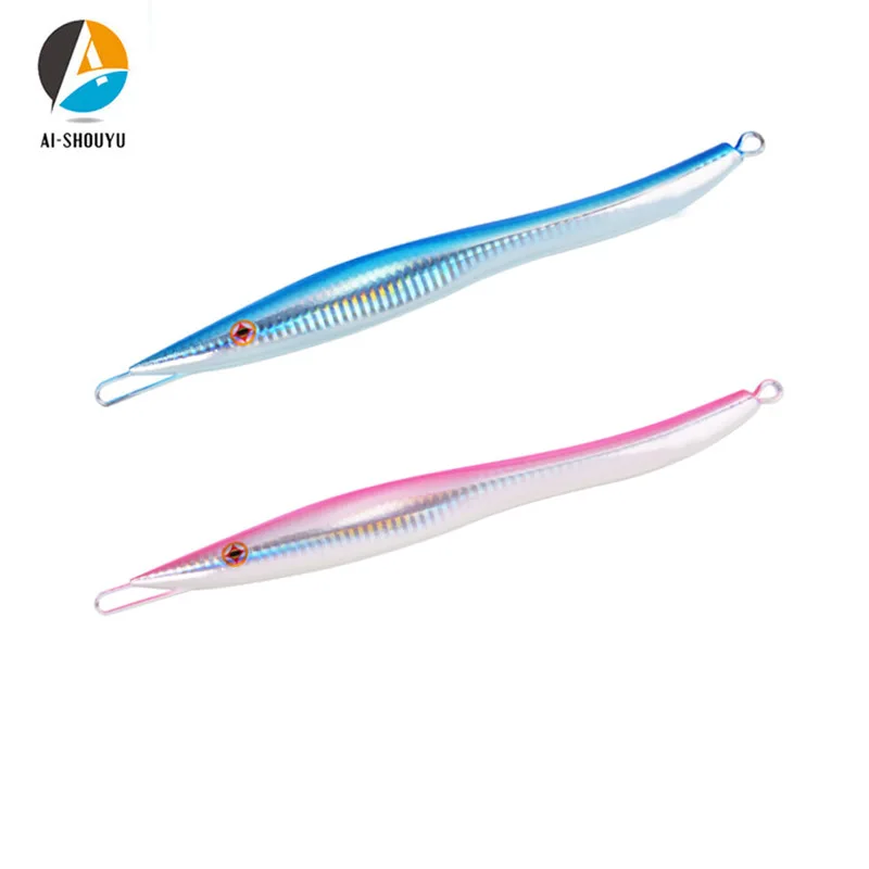 

AI-SHOUYU 2022 New Matel Jigging Lure 150g 250g 300g fish Shape Sinking Lure Slow Fall Fishing lure Deep Sea Fishing Lure Tackle