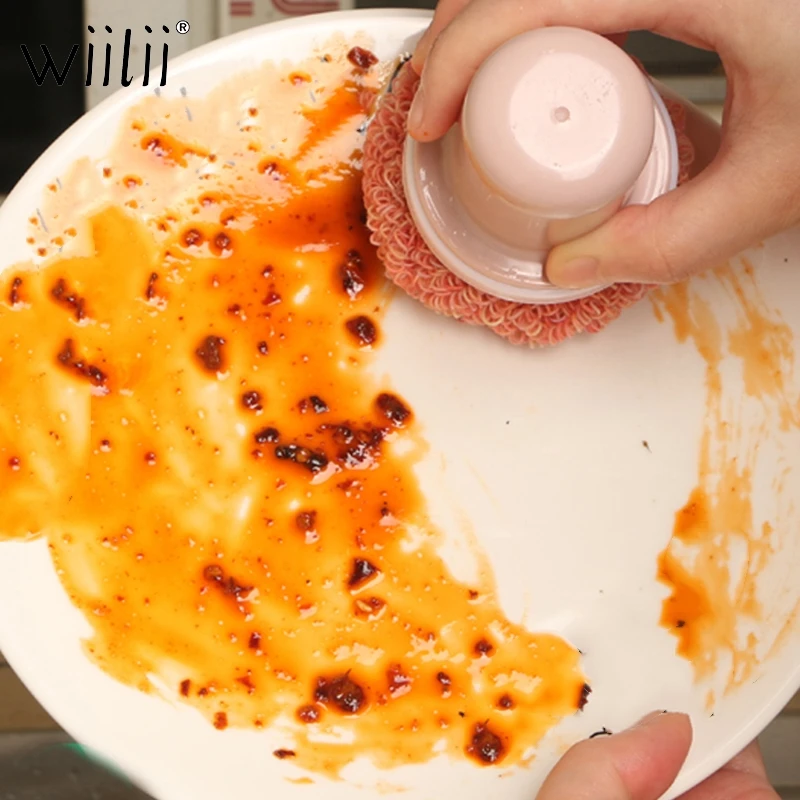 Нано щетка для чистки кухонной посуды с шариком Высокоэффективная посуда