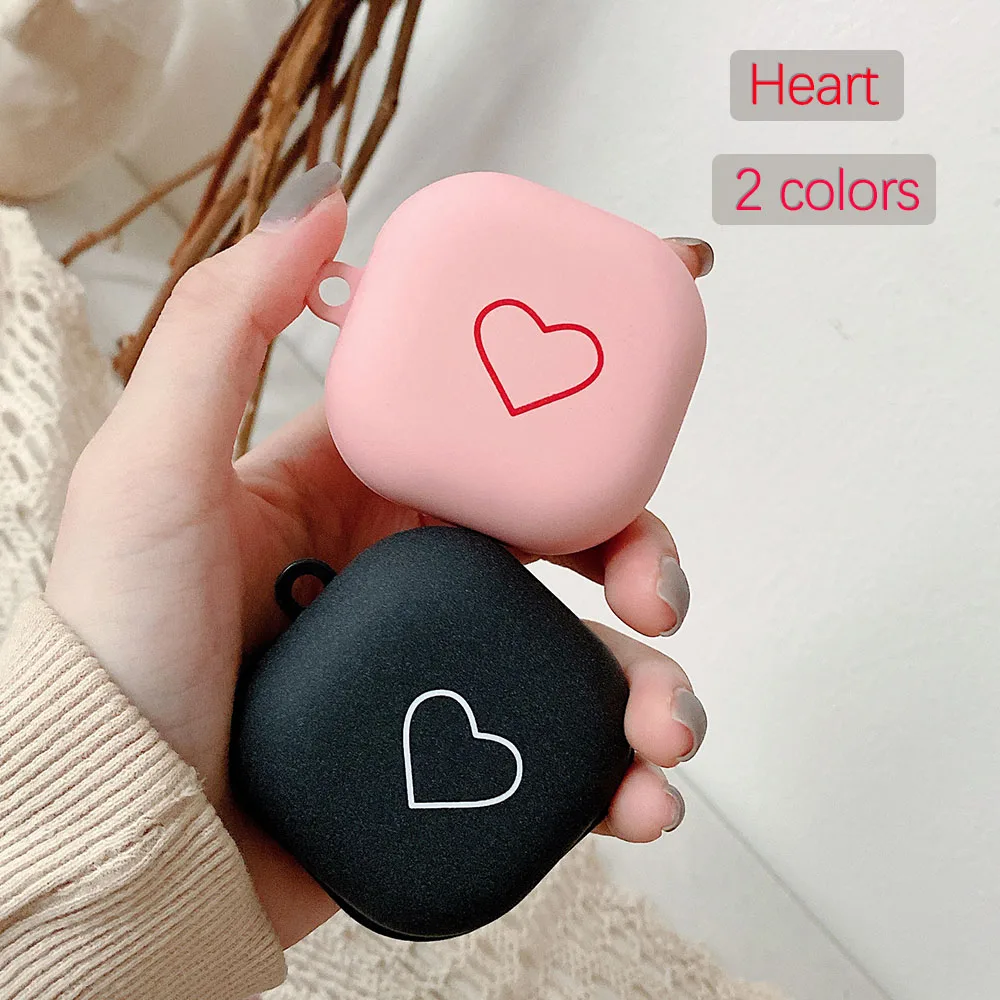 Для Samsung Galaxy Buds Live Case Роскошные градиентные чехлы для наушников с красным сердцем