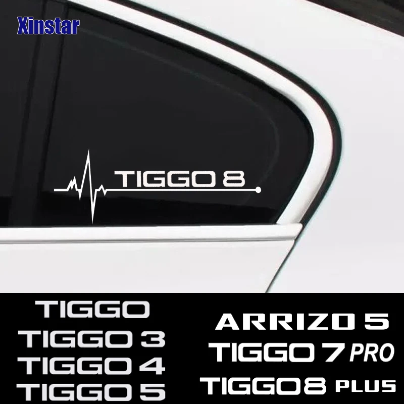 

2pcs Car Side Window Sticker For CHERY TIGGO 2 3 4 5 7 8 PRO PLUS ARRIZO 5