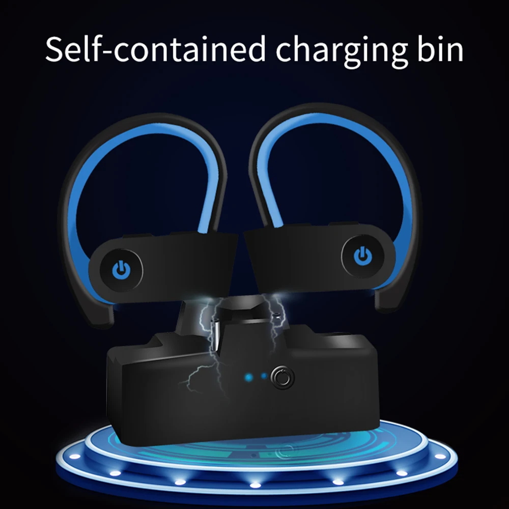 Беспроводные наушники TWS 3 Bluetooth-гарнитура спортивные с ушным крючком
