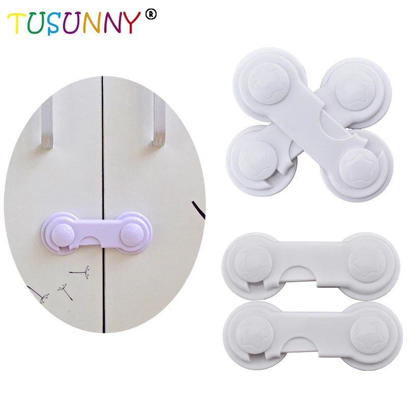 TUSUNNY, 5 шт./лот, Многофункциональный замок безопасности для детей, замок для дверей шкафа, ящика, защитные замки, защита для детей