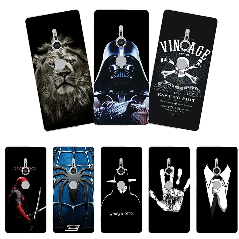 

Cover For Sony Xperia XZ2 H8216 H8266 H8276 H8296 5.7" Floral Plants Unicorn Printed Back Cover Flamingo Soft Silicon Phone Case