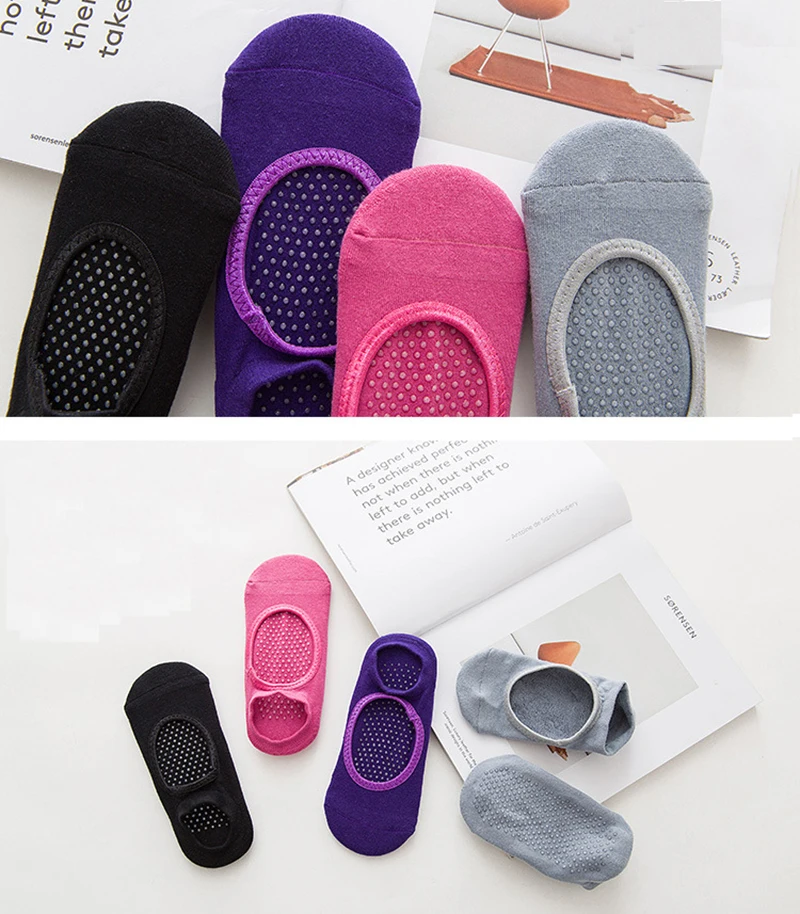 Носки женские эластичные из хлопка для фитнеса пилатеса балета | Женская одежда