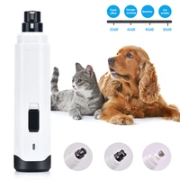 2 speed electric usb charging rechargeable pet nail drill painless paws grooming smoothing trimmer dog cat nail grinder clippers