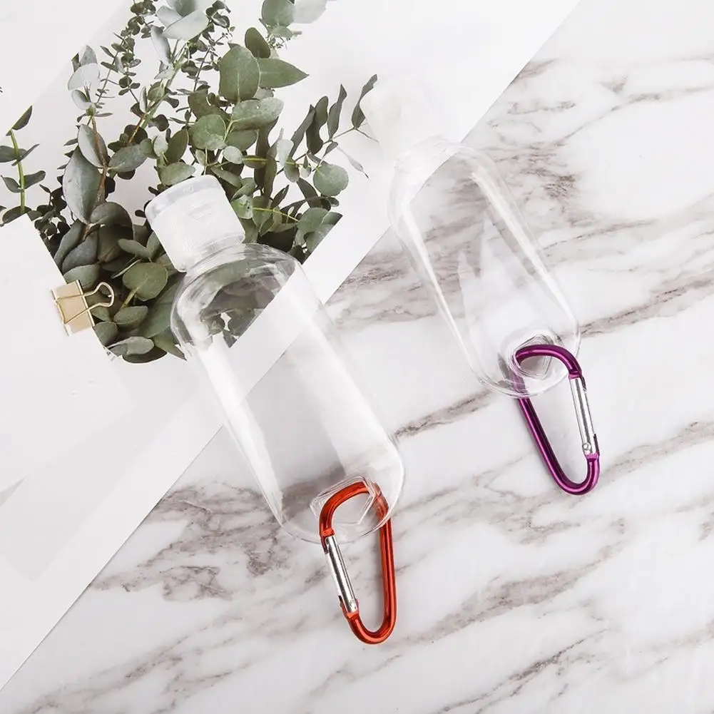 

Random Color 30ml Carabiner Hook Bottle Portable Fashion Plastic Supplies Container Camping Packaging Hiking Disposable Out