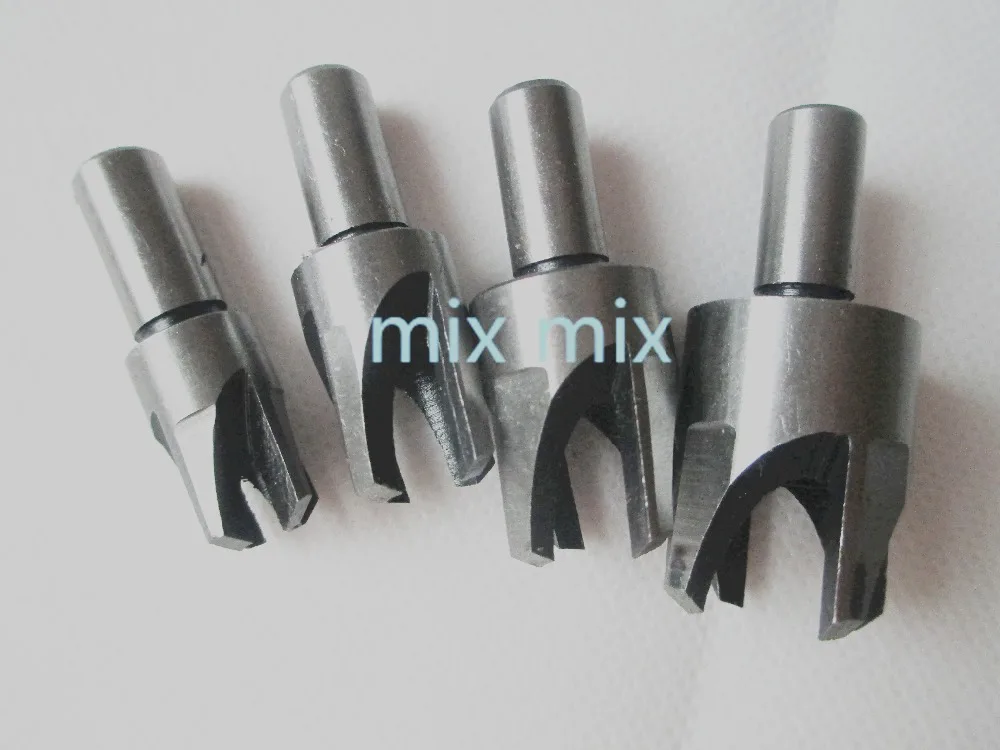 

4pcs 5/8" 1/2" 3/8" 1/4" Carbon Steel Claw Type Wood Plug Hole Cutter Woodworker Plug Cutting Drill Bit Professional Set