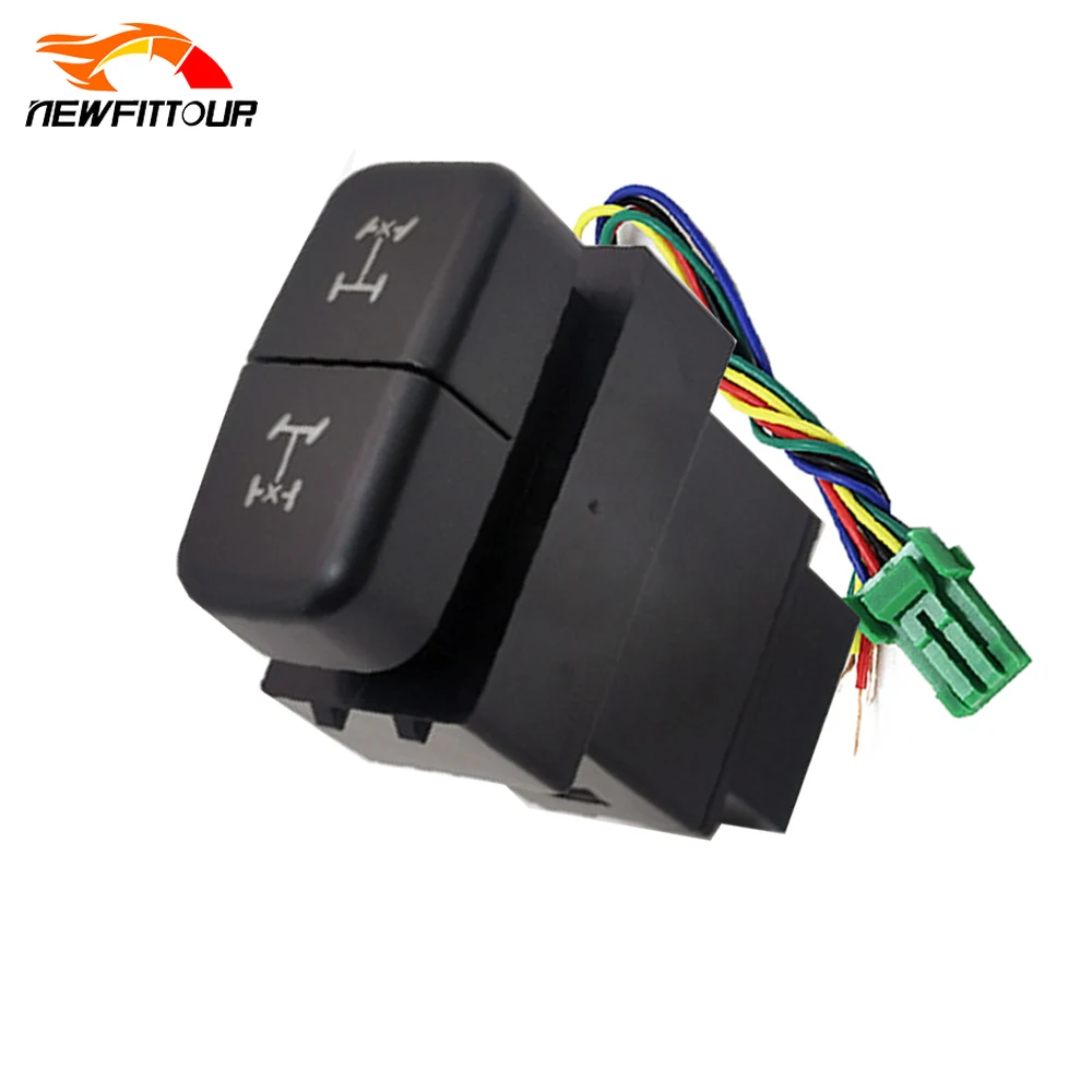 

for Mitsubishi LancerX Red Light Differential Lock Control Switch Front Rear Diff Lock Switch With Connection Wire Dual Switch
