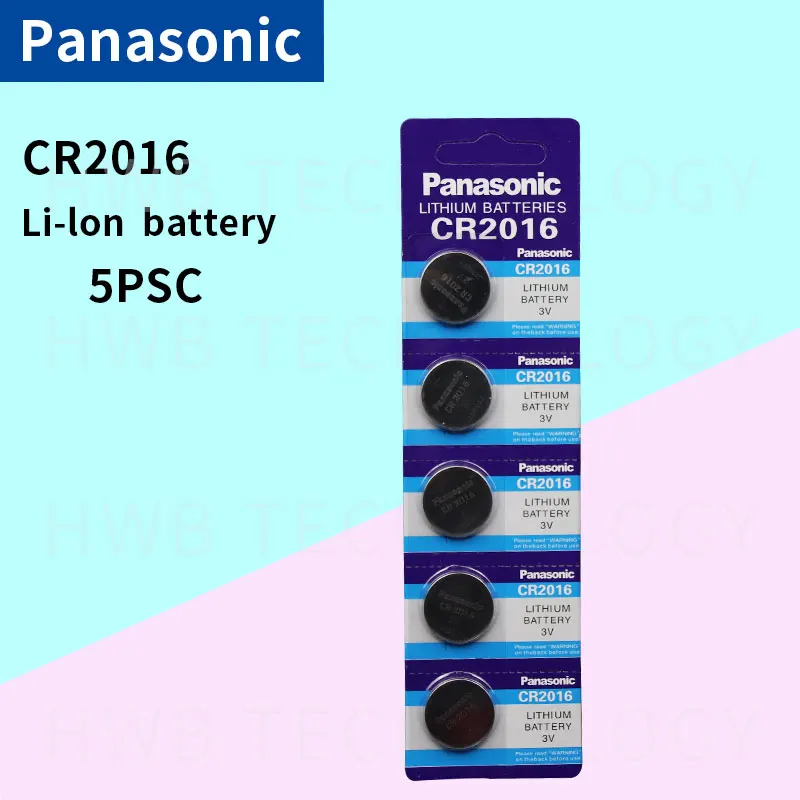 5 шт. бренд для PANASONIC cr2016 BR2016 DL2016 LM2016 KCR2016 ECR2016 3 в кнопки сотового монеты литиевые батареи для часов