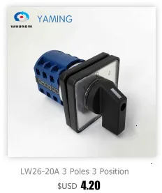 DIY LW26-20/3 поворотный кулачок переключающее устройство 12 терминалов 3 положения выход использование для мотора системы две разные нагрузки