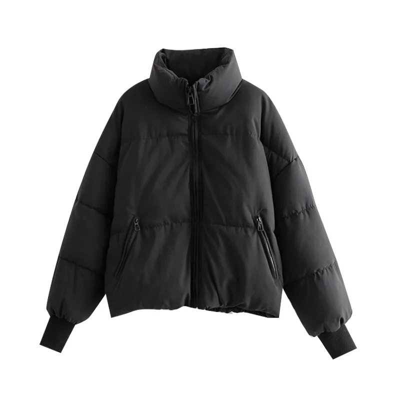 

2021 Autumn Winter Women Winter Parkas Thicken Streetwear OversizedLong Batwing Sleeve Pockets Female Coats Puffer Coat