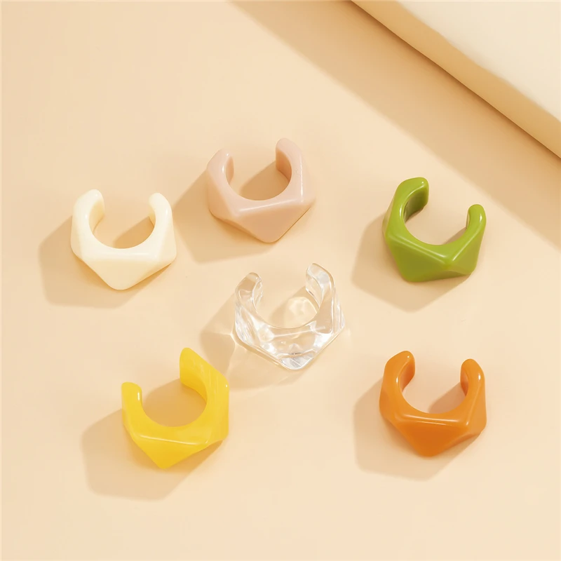 

Hot 2022 Trend Irregular Geometry Ring For Women Men Open Punk Finger Jewelry Bague Aesthetic Accessories