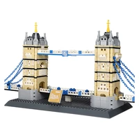 wange 4219 architecture landmark tower bridge of london building blocks construction brick diy kids toys for children gifts