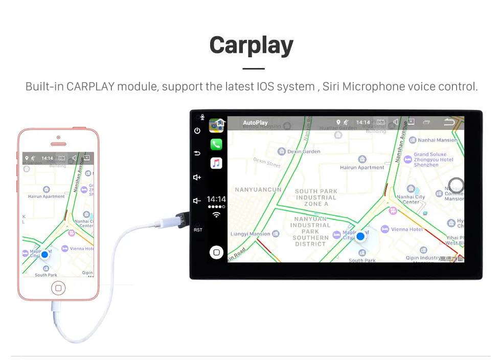 Seicane Android 9,0 4 Гб ОЗУ Автомобильный мультимедийный плеер gps Радио для 2011- Лада гранта с Carplay Bluetooth Поддержка цифрового ТВ