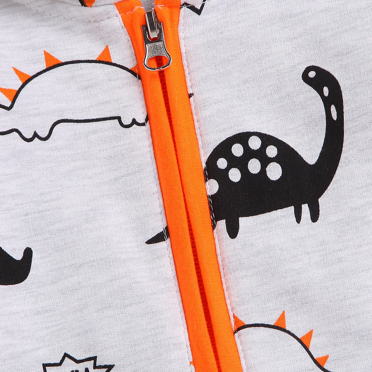 Новинка 2019 года Осенний Детский комбинезон с капюшоном и принтом динозавра из