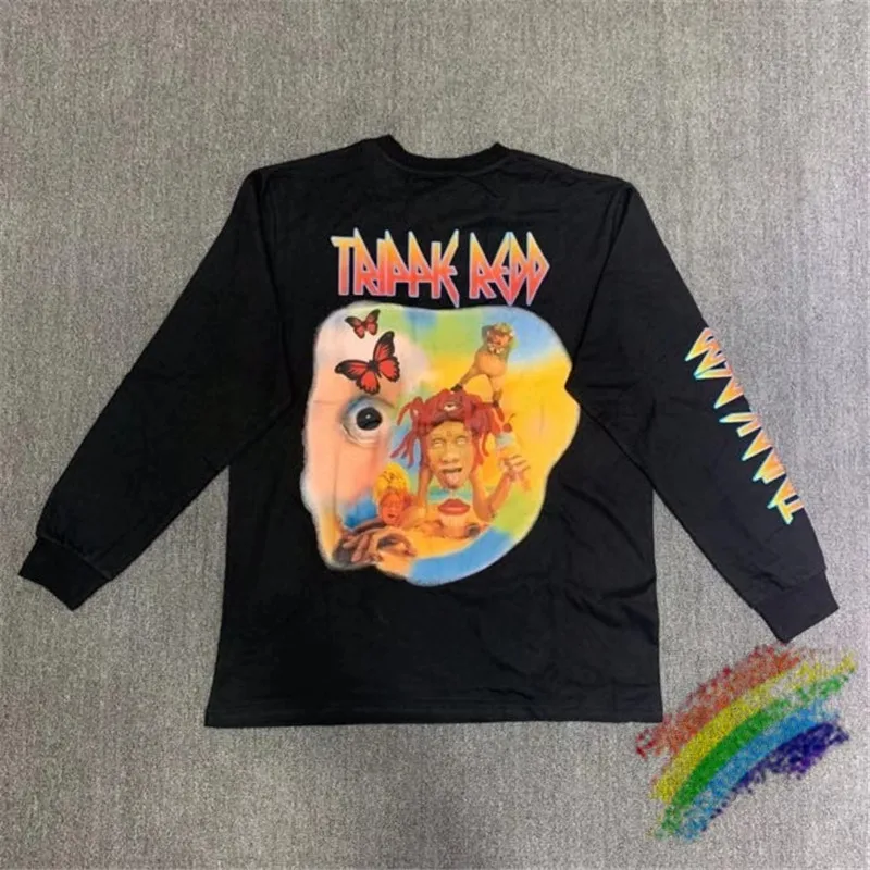 

Футболка с длинным рукавом Trippie Redd 1400 Life's A Trip Limite, мужские и женские свитшоты, футболки