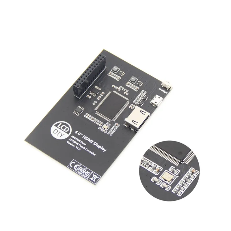 Новый 4-дюймовый USB TFT ЖК-дисплей с сенсорным экраном для Raspberry Pi 4 Model B 3B + |