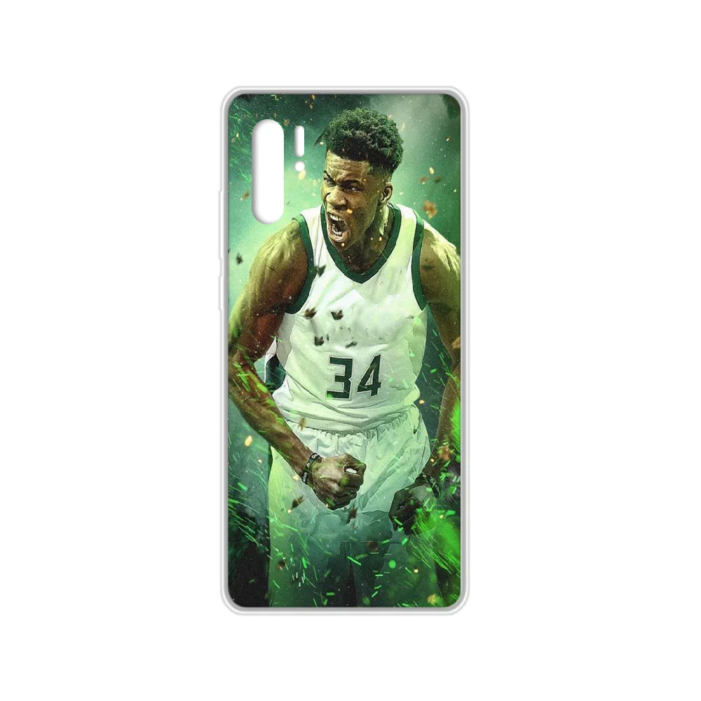 Баскетбол Antetokounmpo чехол для телефона HUAWEI p 8 9 10 20 30 40 P pro Smart 2017 2019 Z lite прозрачный Etui