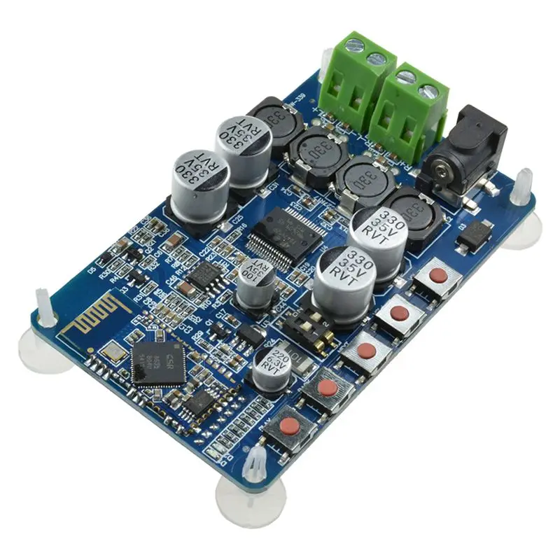 TDA7492P 50 Вт + CSR8635 Bluetooth 4 0 аудио приемник Цифровой усилитель доска синий|Усилители