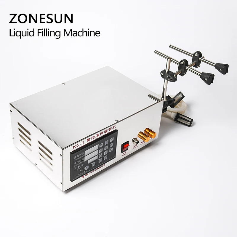 ZONESUN машина для розлива жидкости с двойной головкой микрокомпьютер