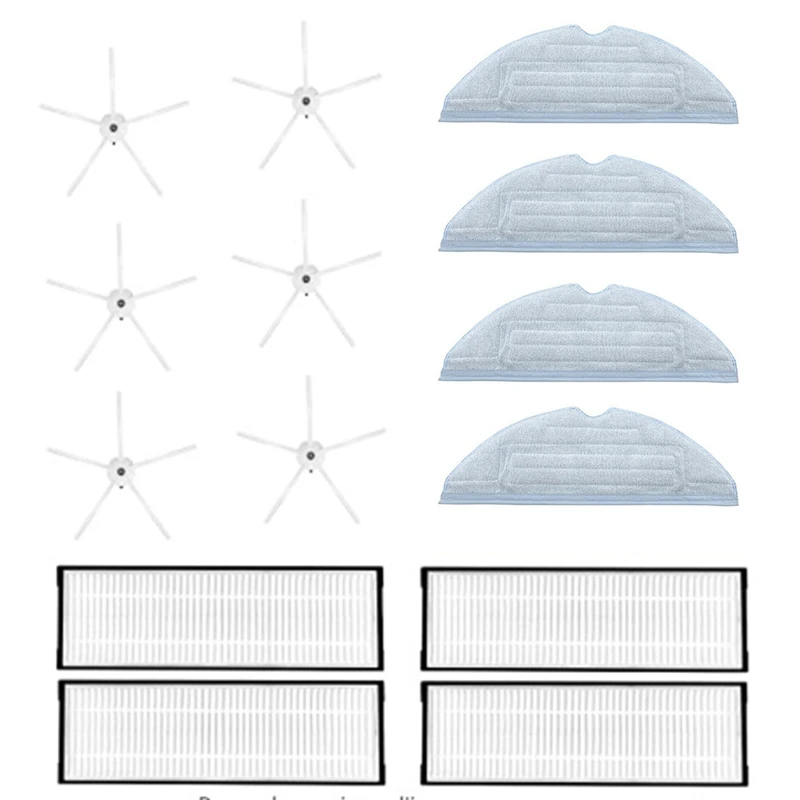 

Аксессуары для робота-пылесоса Xiaomi Roborock S7 T7S T7splus, моющаяся салфетка с фильтром, боковая щетка, запчасти для робота-пылесоса