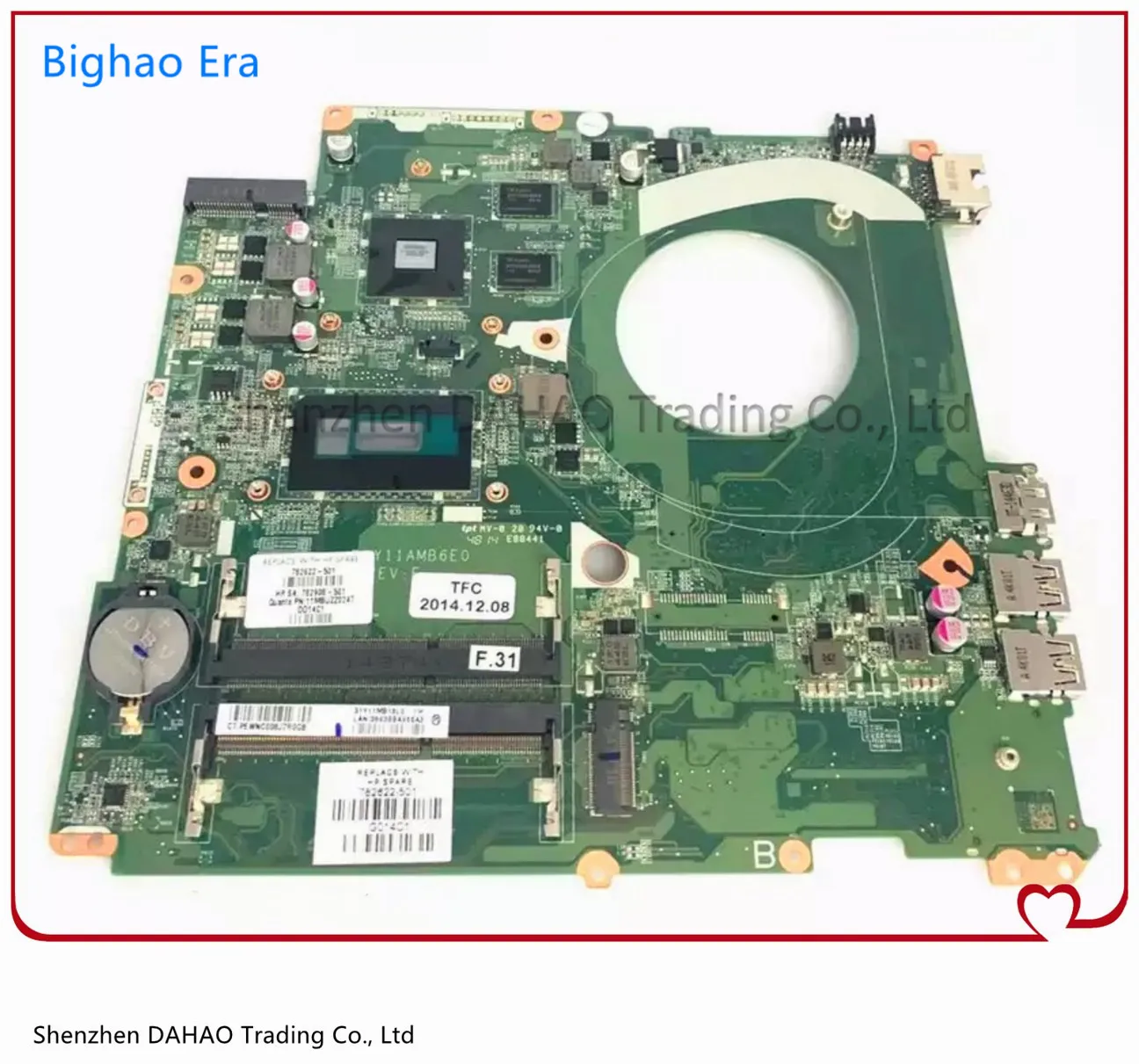 

Материнская плата для ноутбука HP Pavilion 17 17-F 17-P DAY11AMB6E0 802812-001 802812-501 802812-601 W/ I3 CPU GT830M 2GB-GPU 100% тест