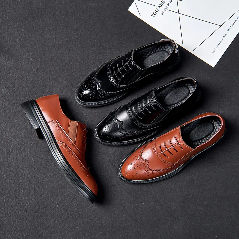 Новинка мужские лоферы с кисточками официальная обувь из искусственной кожи