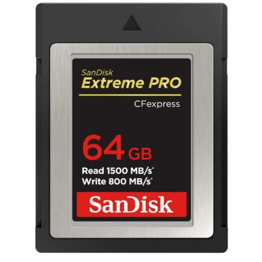 Карта памяти SanDisk Extreme PRO CFexpress Type B SDCFE 064G GN4NN 1500MB/s R 800MB/s W|Карты памяти| |