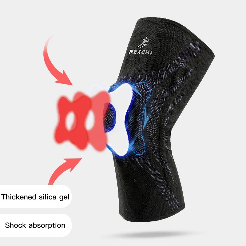 

Silicone Knee Pads Strap Knee Braces For Arthritis Knee Pads For Joints Support Meniscus Compression Protection Sport Wholesale
