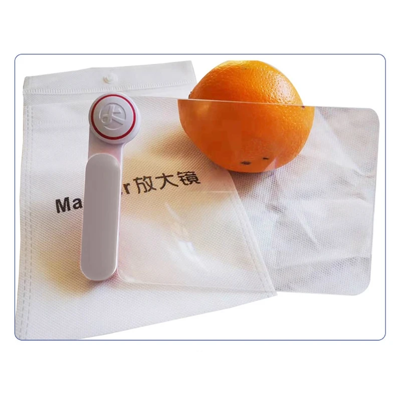 Портативная бескаркасная Оптическая лупа портативное легкое прямоугольное