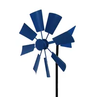 Decor Spinner Art Wind Sculptures Windmill Stake Pinwheels Garden Plug-in Outdoor Rustic Idyllic Decoration Kinetic Yard Metal