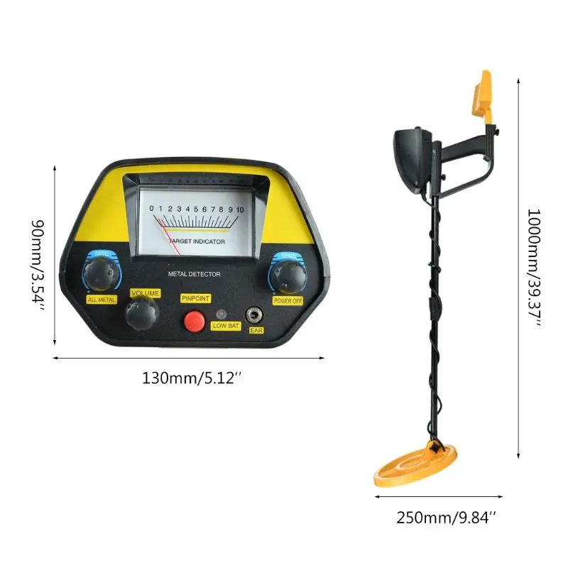 

MD4080 Metal Detector High Sensitivity Professional Adjustable Gold Underground Iron Finder Searching Treasure Hunter
