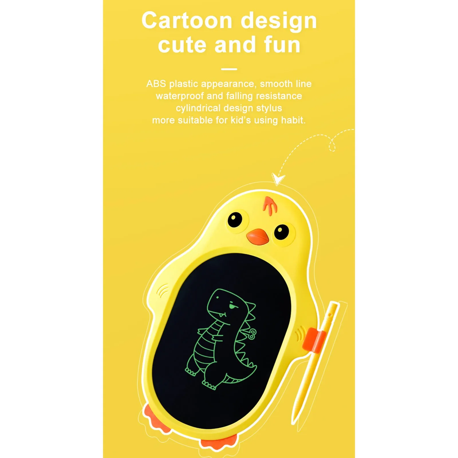 

10Inch LCD Writing Tablet Cute Colorful Screen Drawing Doodle Board Pad with Erase Lock Function for Kids Boys Girls Gift #2021