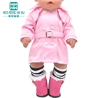 Одежда для куклы, модный галстук-бабочка, платье, ветровка, подходит для 43-45 см, детская игрушка, аксессуары для кукол новорожденных и американских кукол