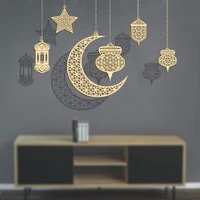 ramadan kareem decoration wooden craft hanging pendant eid mubarak decor for home islamic muslim party supplies eid al adha gift