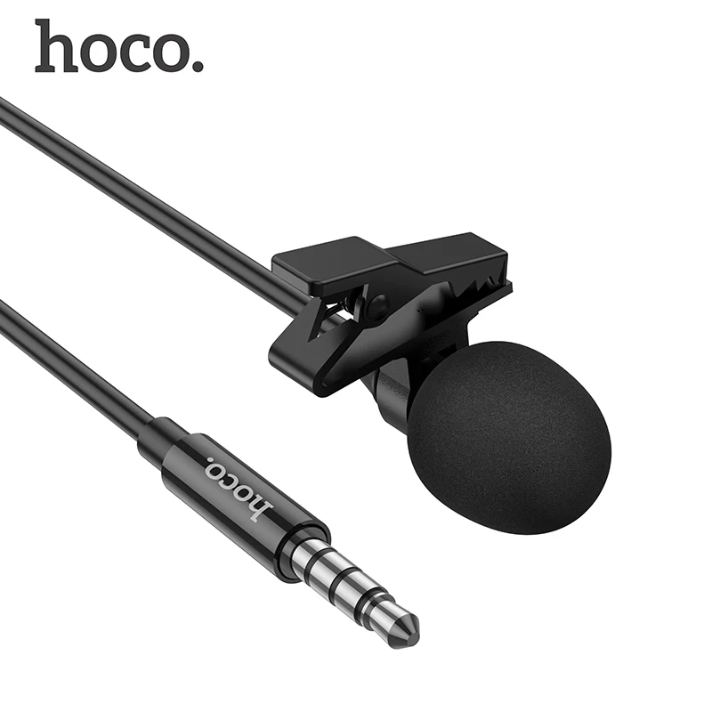 Зажим для микрофона HOCO 3,5 мм, зажим для речи в лекции, 2 м
