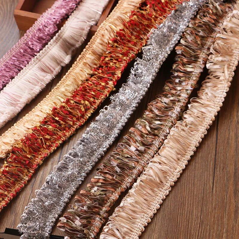 Новинка 1 ярд/партия 3 8 см широкая в национальном стиле ретро цветная бахрома