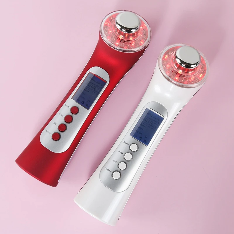 

5 In1 Facial Massager RF Skin Tightening EMS Colorful Phototherapy Machine for Face Lift Wrinkle Remover Anti-Aging