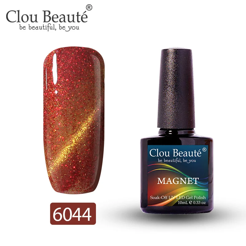 6044 Clou Beaute Гель-лак для кошачьих глаз 46 цветов маникюрный Декор гель лак для ногтей отмачиваемый лак для ногтей 10 мл Полупостоянный лак для ногтей - Цвет: 6044