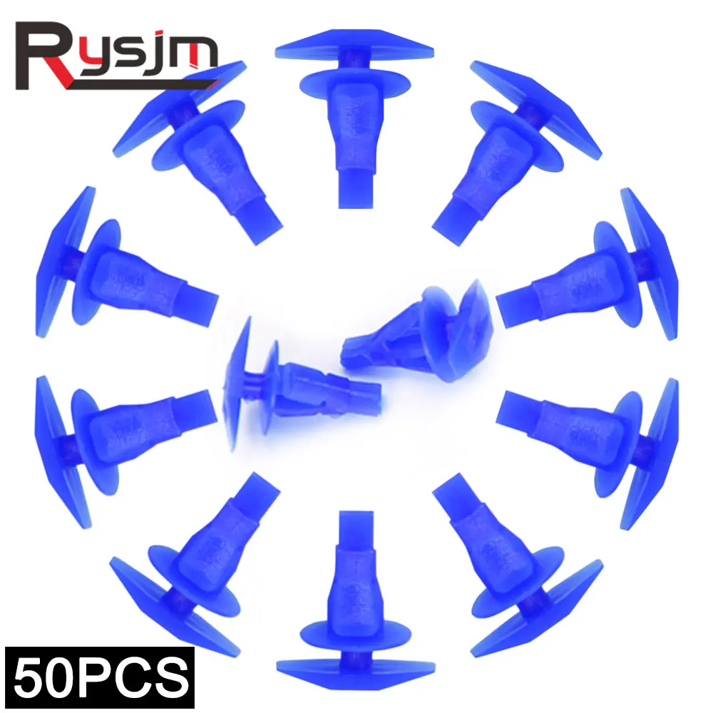 

50Pcs Auto Fasteners Vehicle Car Plastic Rivets Bumper Clips Retainer Fastener Rivet Door Panel Fender Liner Fit For BMW Honda