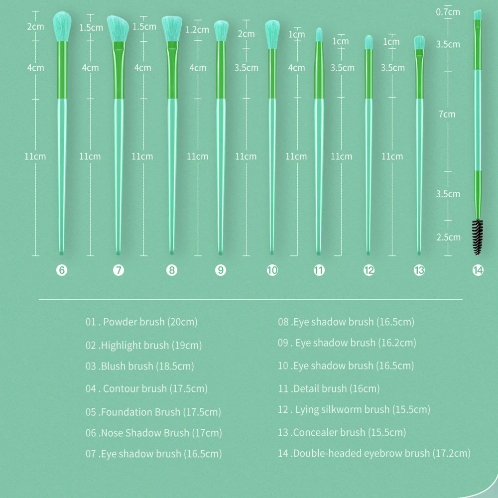 14 шт. кисти для макияжа | Красота и здоровье