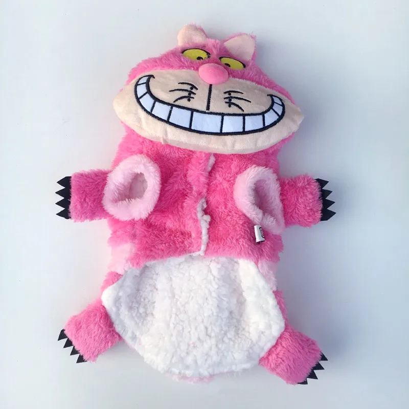 Забавная одежда для домашних животных зимняя собак куртка с капюшоном кошек