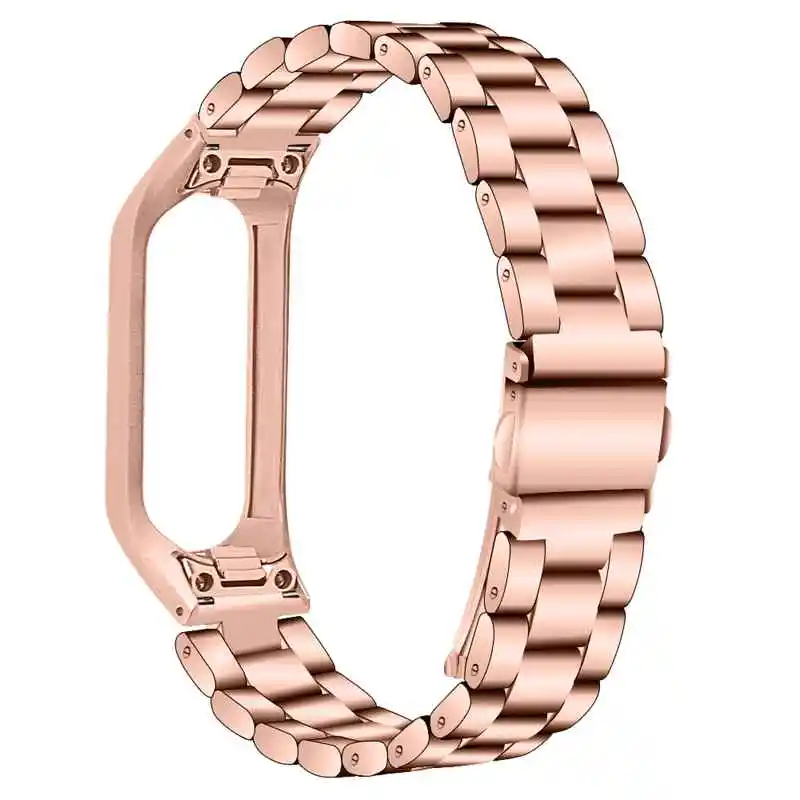 Copper gold Oulucci сменный металлический ремешок на руку из стали для samsung gear Fit 2 роскошный браслет для часов для samsung Fit e SM - Цвет: Copper gold