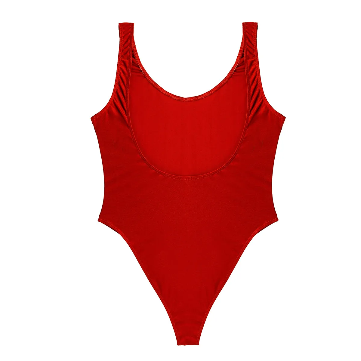 Женский купальник сдельный с высокой посадкой низкой спинкой монокини