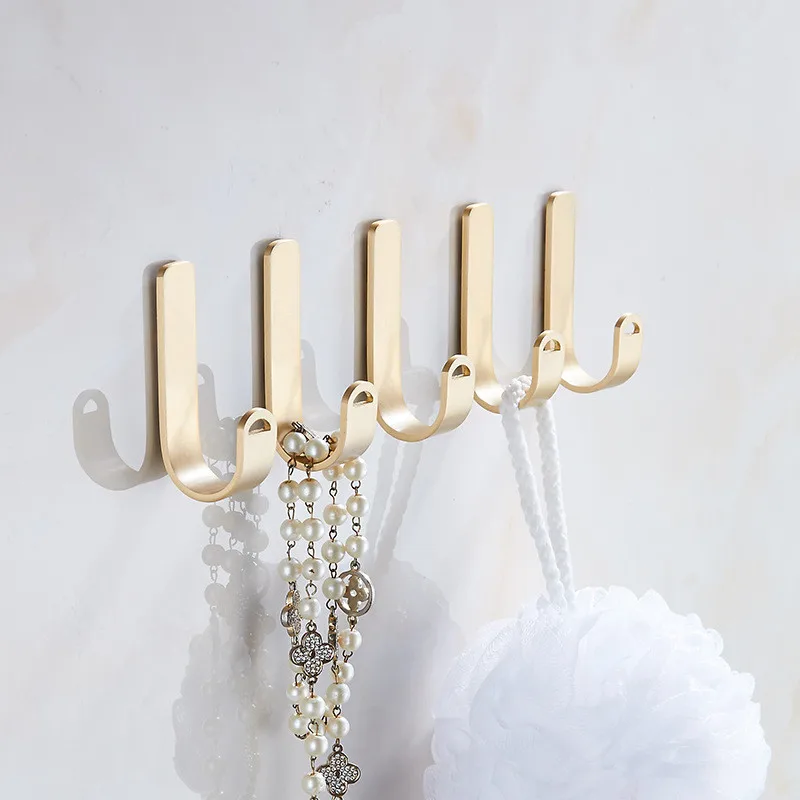 Латунный настенный крючок вешалка для ванной комнаты крючки одежды пальто